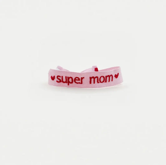 Ricamami bracelet - "SUPER MOM"